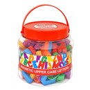 Tub of 108 magnetic upper case letters. Age 3+
